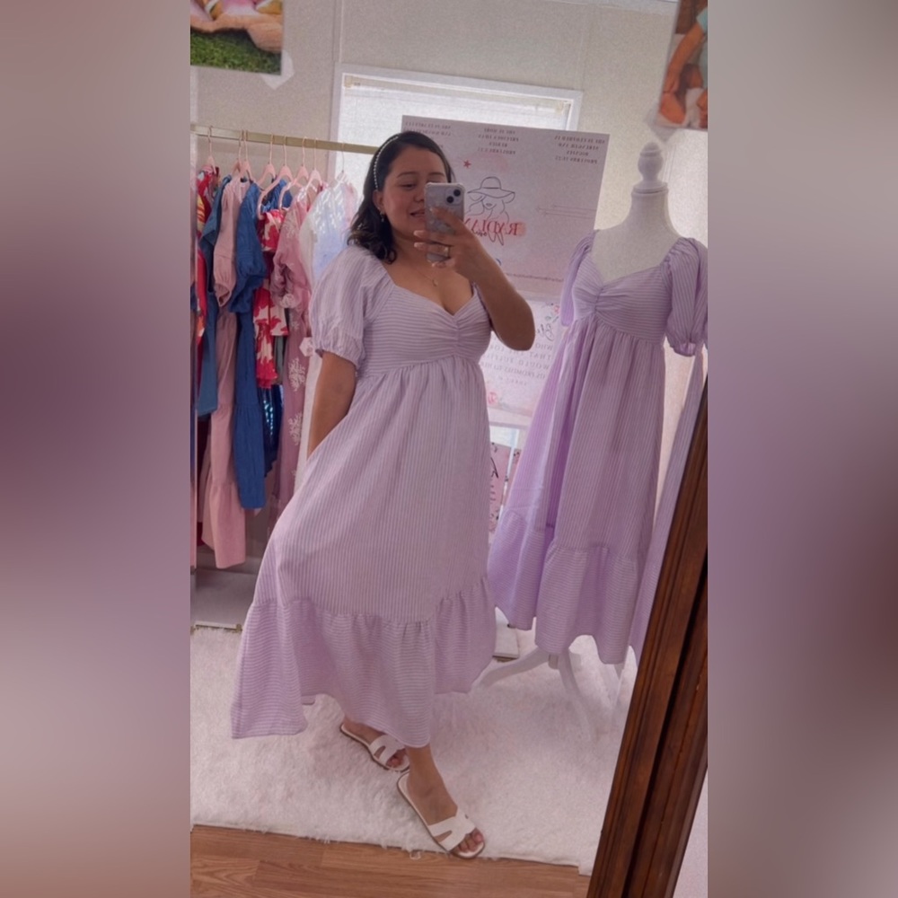 Elegant Lavender Maxi Dress